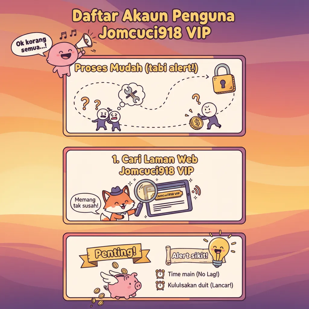 Daftar Akaun Pengguna Jomcuci918 VIP