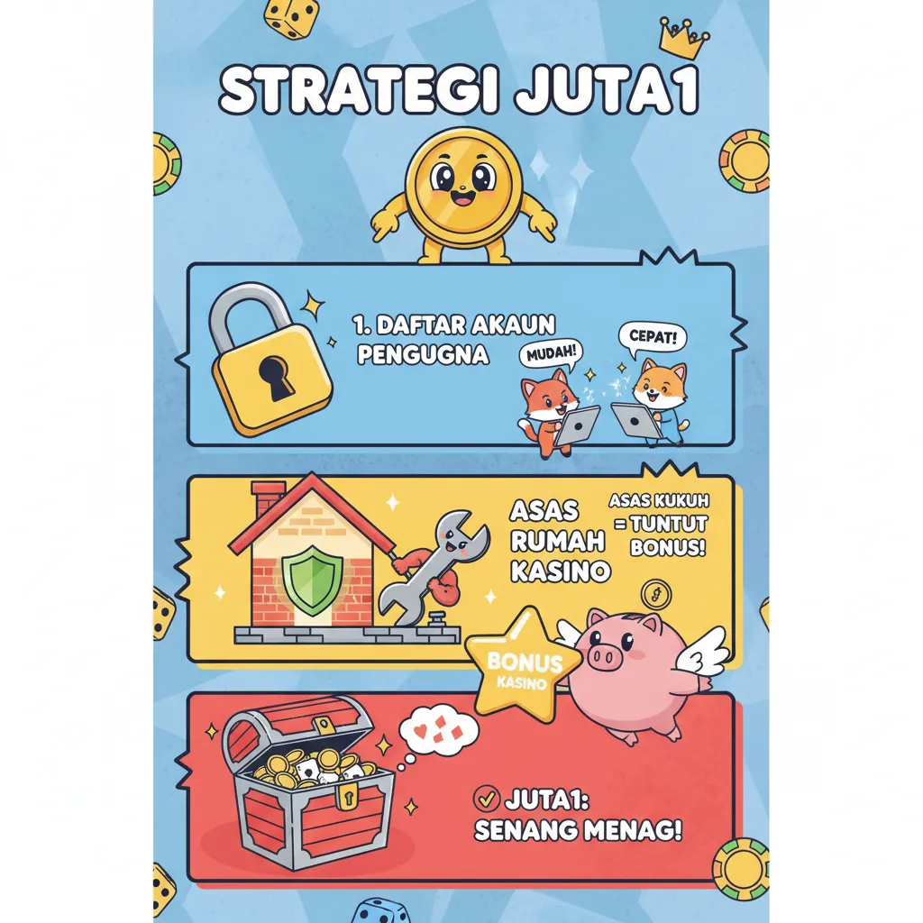Strategi Juta1: Daftar Akaun Pengguna & Kasino