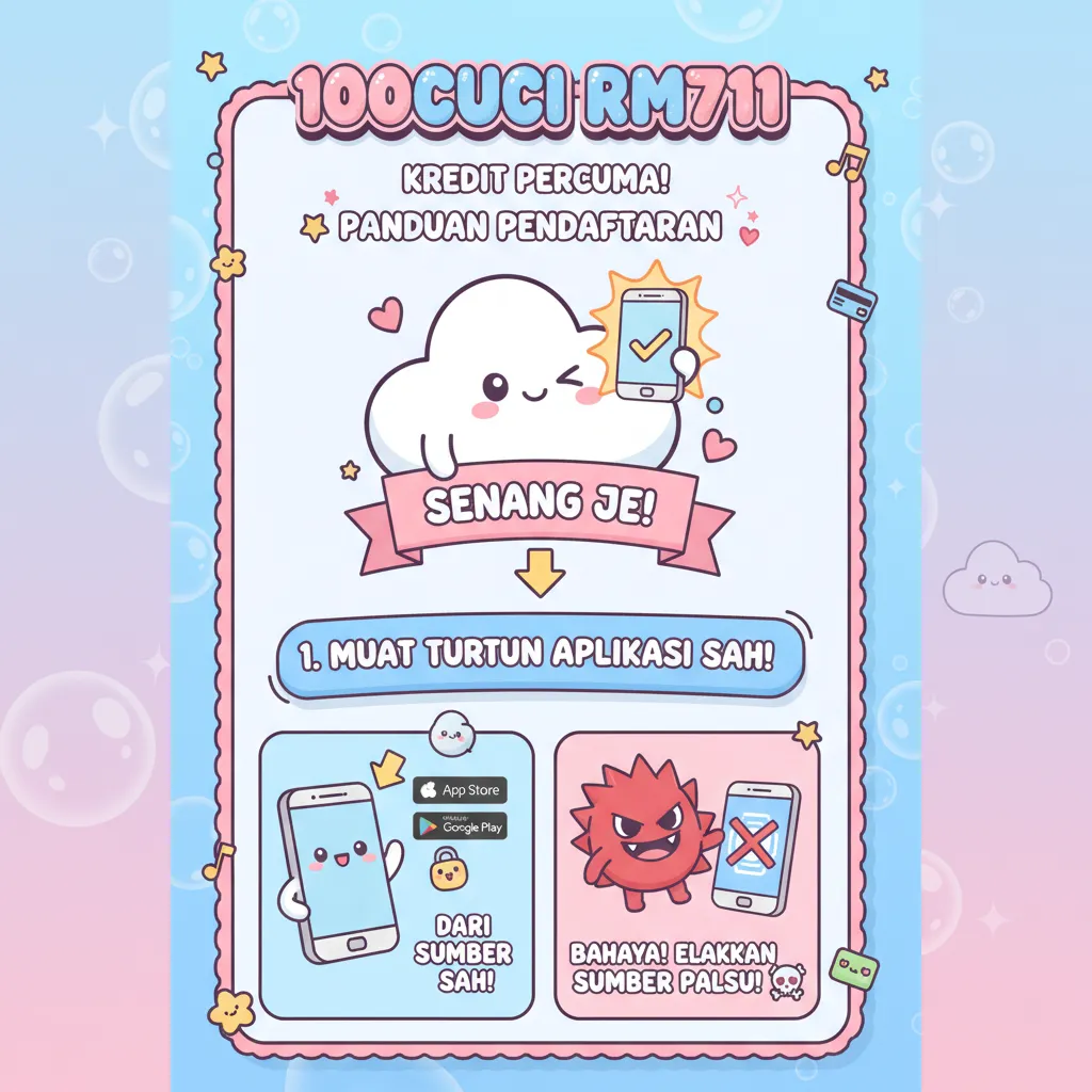 Panduan Pendaftaran 100cuci RM711 & Kredit Percuma