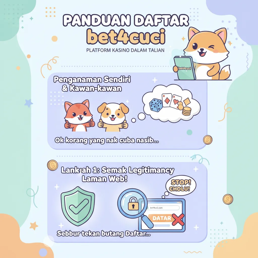 Panduan Daftar bet4cuci di Platform Kasino Dalam Talian