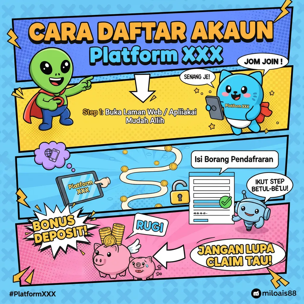 Cara Daftar Akaun Miloais88 & Bonus Deposit