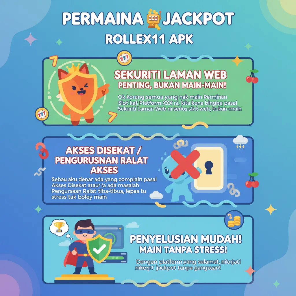 Sekuriti Laman Web dan Akses Permainan Slot Rollex11